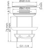 Донный клапан WASSERKRAFT A248
