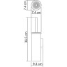 Ершик для унитаза WASSERKRAFT K-1057