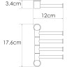 Полотенцедержатель WASSERKRAFT K-1054WHITE