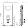Система инсталляции для унитазов WASSERKRAFT ABENS 20TLT.010.ME.BL