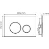 Система инсталляции для унитазов WASSERKRAFT ABENS 20TLT.010.ME.BL.MG02