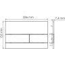 Система инсталляции для унитазов WASSERKRAFT ABENS 20TLT.010.ME.WH.PG04