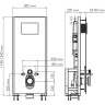 Система инсталляции для унитазов WASSERKRAFT GLAN 66TLT.010.ME.BL.PG02